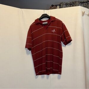 Cutter Buck Red Striped Polo Shirt